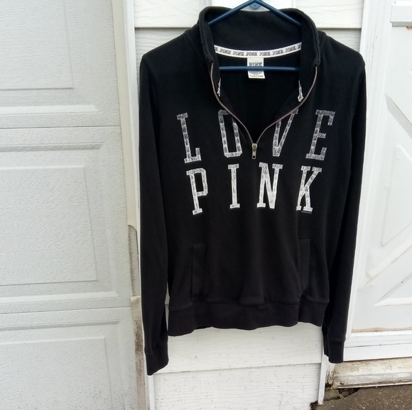 PINK Victoria's Secret Tops - VS PINK quarter zip sweatshirt awesome!